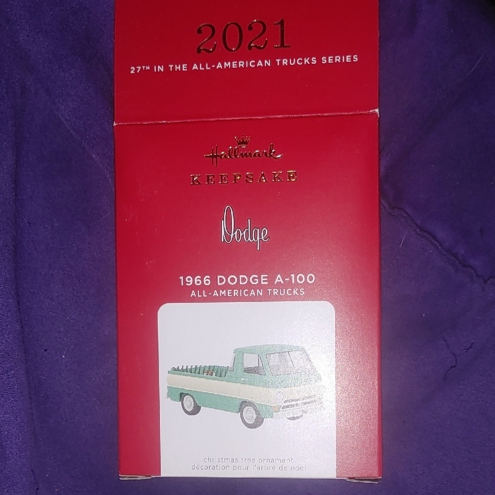 Hallmark 2021 Keepsake Ornament - Green Dodge Truck